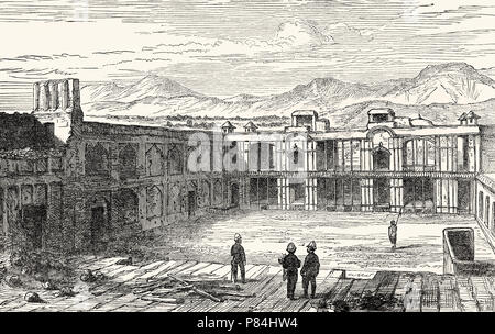 Nach der Belagerung der Britischen Residency in Kabul, die zweite Anglo-Afghan Krieg, 1879 vom britischen Schlachten auf Land und Meer, von James Grant Stockfoto