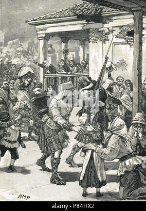 Erste Linderung von Lucknow, 1857, 78th Highlanders Kinder Rettung