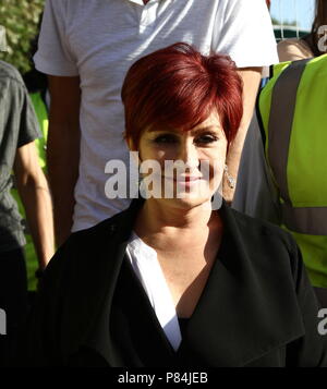 SHARON OSBOURNE DARGESTELLT außerhalb der Buckingham Palast am 27. April 2011. Stockfoto