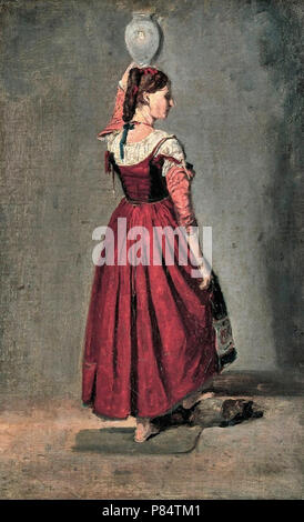 Jean Baptiste Camille Corot - Italienische Frau Stockfoto