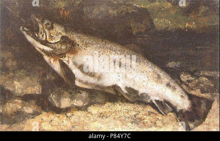 Courbet Gustave - die Forelle Stockfoto