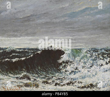 Courbet Gustave - die Welle Stockfoto