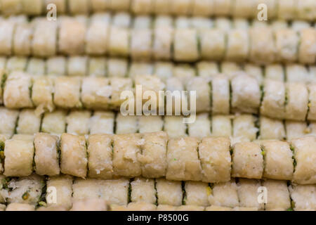 Baklava mit Erdnüssen Stockfoto