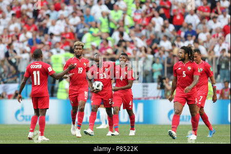 Felipe Baloy tun Panama faz Gol contra ein Inglaterra realizada Neste Domingo, 24, keine Estádio Nischni Nowgorod, na Rússia, válida Pela 2 ª rodada Grupo G da Copa do Mundo 2018 tun. Stockfoto