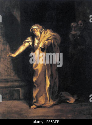 Eugène Delacroix - Lady Macbeth Schlafwandeln Stockfoto