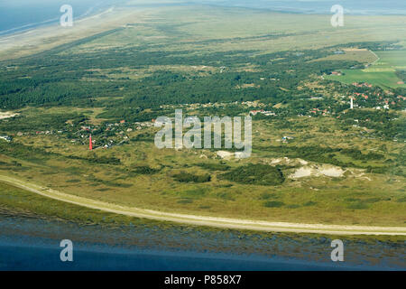 Luchtfoto van Schiermonnikoog; Luftbild von Schiermonnikoog Stockfoto