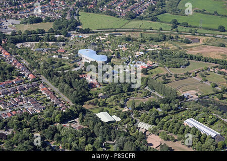 Luftaufnahme der Zoo von Chester, Cheshire Stockfoto