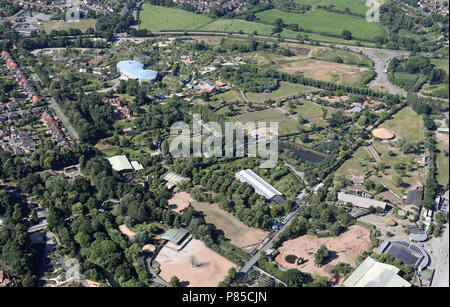 Luftaufnahme der Zoo von Chester, Cheshire Stockfoto