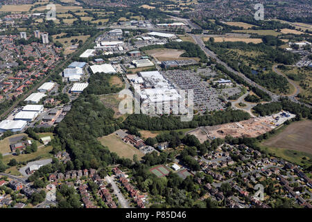 Luftaufnahme von Handforth Dekan in der Nähe von Wilmslow Stockfoto