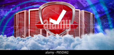 Zusammengesetztes Bild digital erzeugte Bild dunkle Gewitterwolken Stockfoto