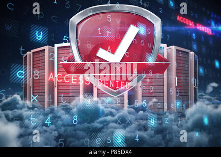 Zusammengesetztes Bild des Virus Hintergrund Stockfoto