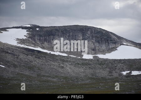 Am norwegischen Polarkreis mit Wolken Stockfoto