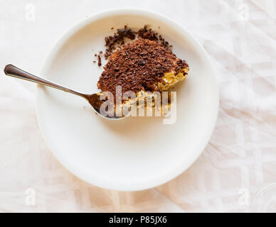 Hausgemachte Tiramisu. Stockfoto