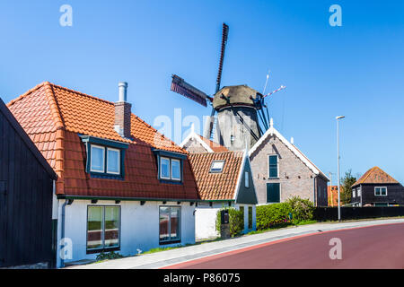 Dorf Oudeschild auf der Insel Texel in den Niederlanden Stockfoto