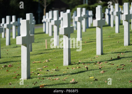 Die Suresnes amerikanische Soldatenfriedhof und Memorial, Suresnes (nahe Paris), Frankreich Stockfoto