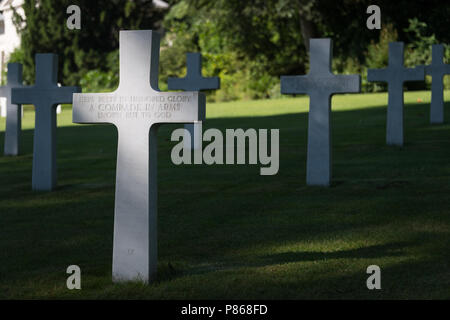 Die Suresnes amerikanische Soldatenfriedhof und Memorial, Suresnes (nahe Paris), Frankreich Stockfoto