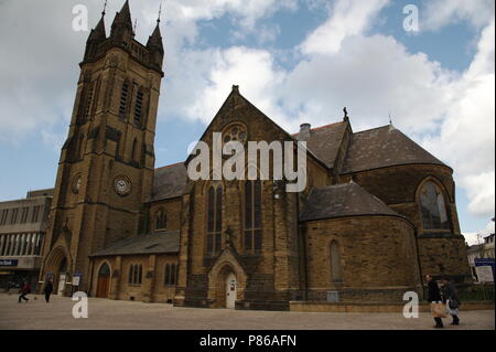 Cedar Square oder St John's Square mit St John's Church, Blackpool, Großbritannien Stockfoto