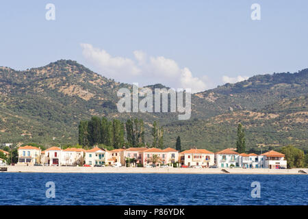 Petra op Lesbos; Petra auf Lesbos Stockfoto