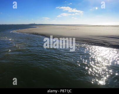 Uitzicht vanaf Vliehors op Texel, Vlieland (Nederland / Niederlande) Stockfoto