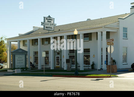 Historische Boulder Dam Hotel Nevada USA Stockfoto