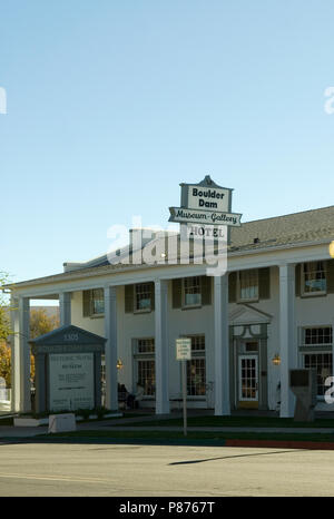 Historische Boulder Dam Hotel Nevada USA Stockfoto