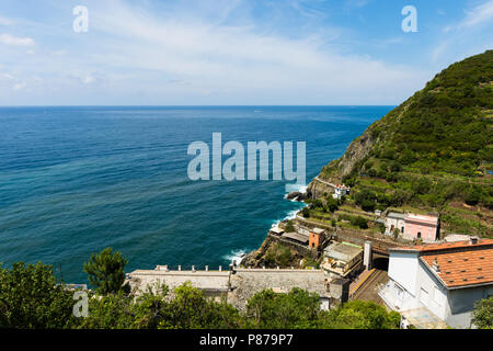 Die Cinque Terre Nationalpark ist ein Schutzgebiet, wie Italiens erster Nationalpark im Jahr 1999 eingesetzt. In der Provinz La Spezia, Ligurien. Stockfoto