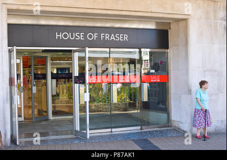 House of Fraser Department Store in Plymouth, Devon, England Großbritannien Stockfoto