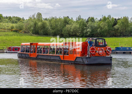 In der Nähe der Falkirk Wheel, rotierende Schiffshebewerk in Schottland, Stockfoto