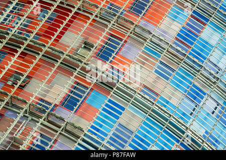 Abstrakte Architektur Detail des Torre Agbar in Barcelona. Leere Raum für Editor's Text. Stockfoto