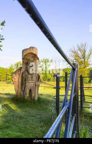 Houten bij soldaat fortificatie Daatselaar, Holz- Soldat an Anreicherung Daatselaar Stockfoto