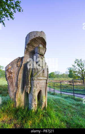 Houten bij soldaat fortificatie Daatselaar, Holz- Soldat an Anreicherung Daatselaar Stockfoto