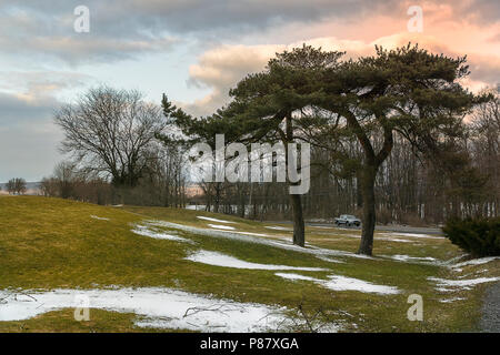 Roscoe Conkling Park ist der größte Golfplatz der Stadt Utica, NY, zwischen Utica Zoo aus dem Westen und Utica Wasserbehälter aus. Stockfoto