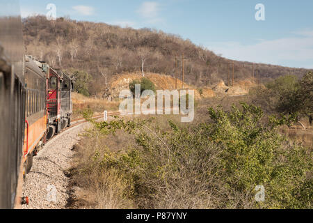 El Chepe, Züge durch Kupfer Canyon, Mexiko Stockfoto