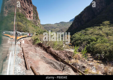 El Chepe, Züge durch Kupfer Canyon, Mexiko Stockfoto