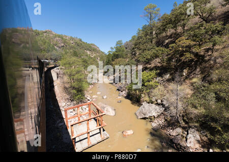 El Chepe, Züge durch Kupfer Canyon, Mexiko Stockfoto