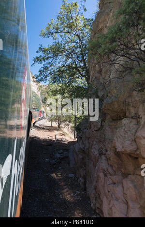 El Chepe, Züge durch Kupfer Canyon, Mexiko Stockfoto