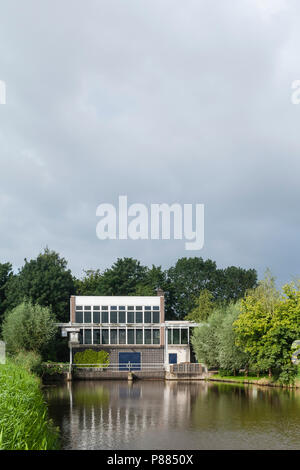 Gemaal in Ouderkerk aan de Amstel Stockfoto