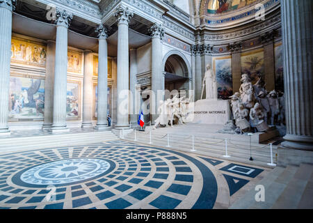 La Convention Nationale Statue im Pantheon in Paris, Frankreich Stockfoto