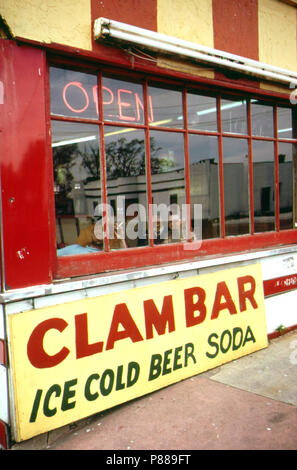 Snackbar im Sommer Gemeinschaft der breiten Kanal auf Jamaica Bay. 05 1973 Stockfoto