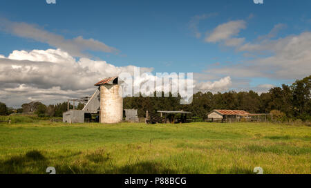 Ländliche Szene einer Rinderfarm in New South Wales, Australien. Stockfoto