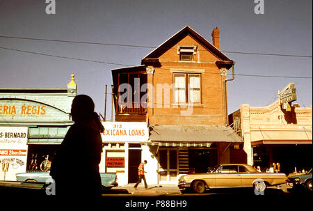 Stanton Street in der zweiten Ward, der Spanish-Speaking Abschnitt, 06 1972 Stockfoto