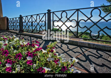 Blick auf die Bucht von San Felice Circeo Latina - Italien Stockfoto