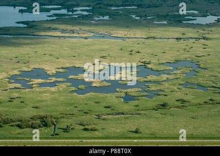 Luchtfoto van landschap; Luftbild von Landschaft Stockfoto