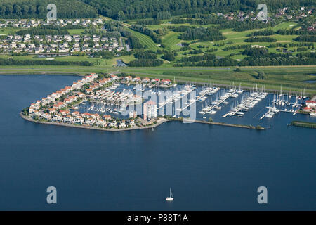 Luchtfoto van Haven; Luftbild von Dock Stockfoto