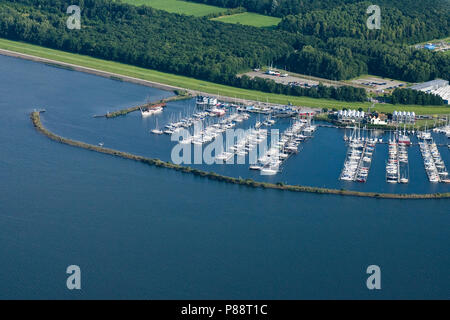 Luchtfoto van Haven; Luftbild von Dock Stockfoto