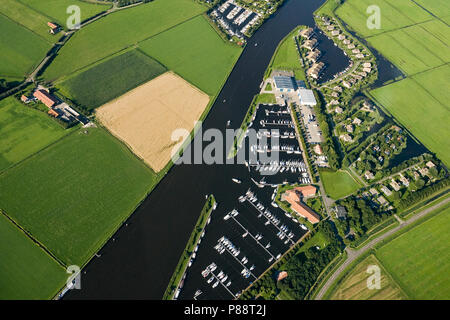 Luchtfoto van Haven; Luftbild von Dock Stockfoto