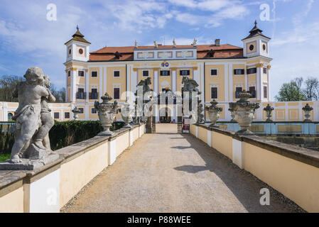 Schloss Milotice in Milotice Stadt in der Tschechischen Republik Stockfoto