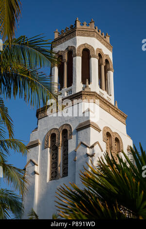 Kirchturm der Kirche in Santa Barbara, Kalifornien Stockfoto