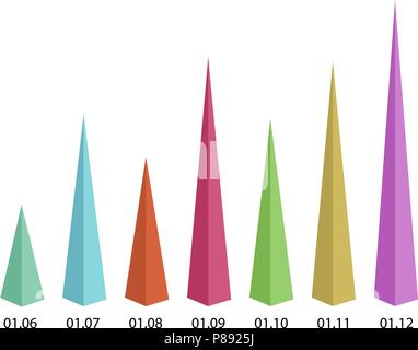 Abstrakte Infografiken Vorlage. Geschäftlicher Daten Visualisierung. Stock Vektor