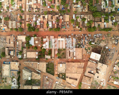 Bamako ist die Hauptstadt und größte Stadt von Mali, mit einer Bevölkerung von 1,8 Millionen. 2006 wurde geschätzt, um die am schnellsten wachsende Stadt in Afrika ein. Stockfoto